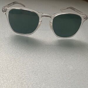 Hunter RoKA Clear Sunglasses with Dark Green Lenses